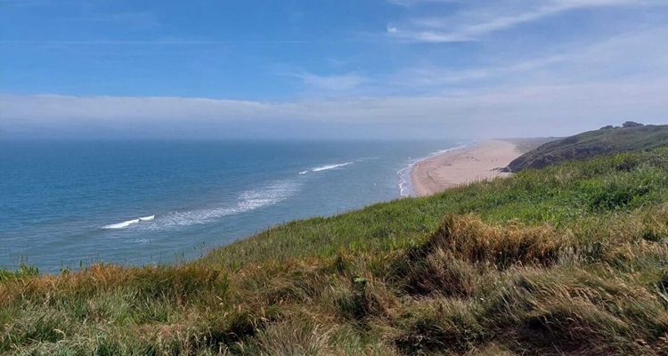 Cahore-Beach-Wexford Cahore South Beach in County Wexford on a sunny day