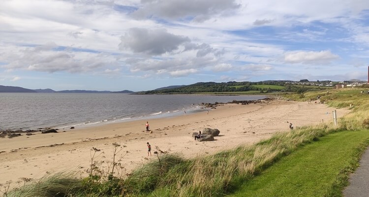 Buncrana_Lady's Bay The sands of Lady's Bay beach in Buncrana