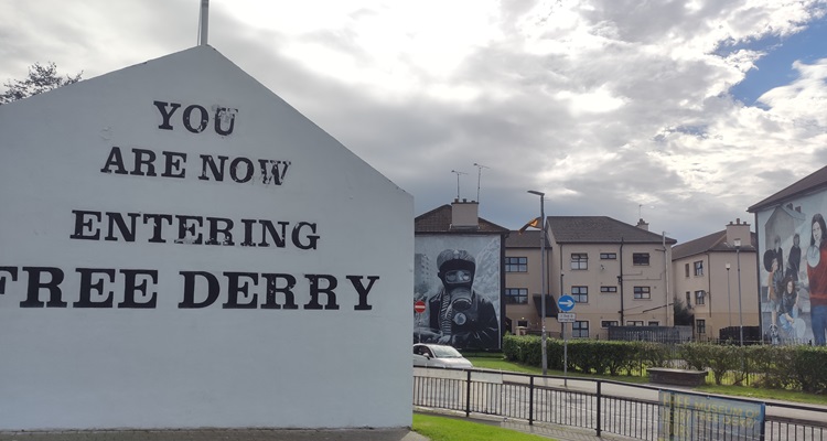 The murals in the Bogside area of Derry City