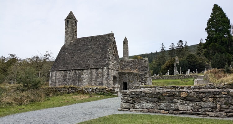 Glendalough - Church St Kevin's Church at the monastic city in Glendalough, County Wicklow