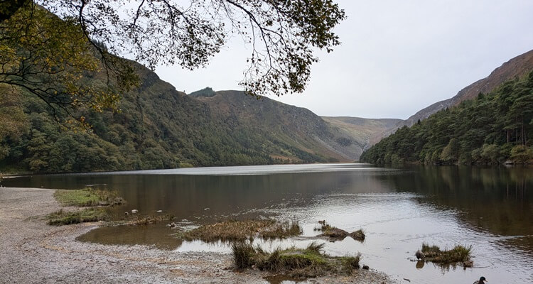 Glendalough - Lake 1 Glendalough Upper Lake in the Wicklow Mountains Nature Reserve