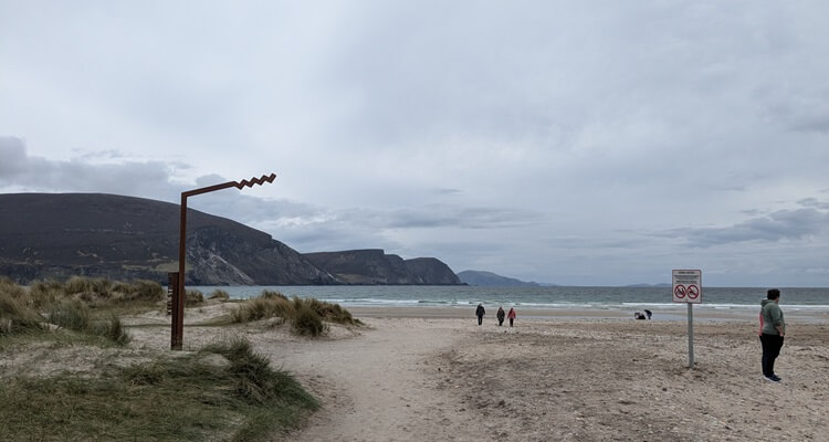 Achill Island-Keel Beach Keel Beach on Achill Island off the coast of Ireland