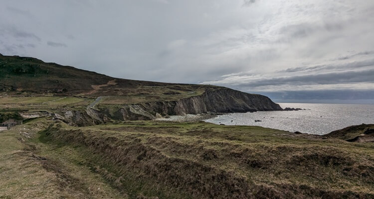 Achill Island-White Cliffs of Ashleam The White Cliffs of Ashleam on Achill Island in County Mayo