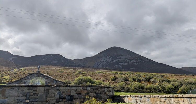 Westport-Croagh Patrick Croagh Patrick near Westport, County Mayo on an overcast day