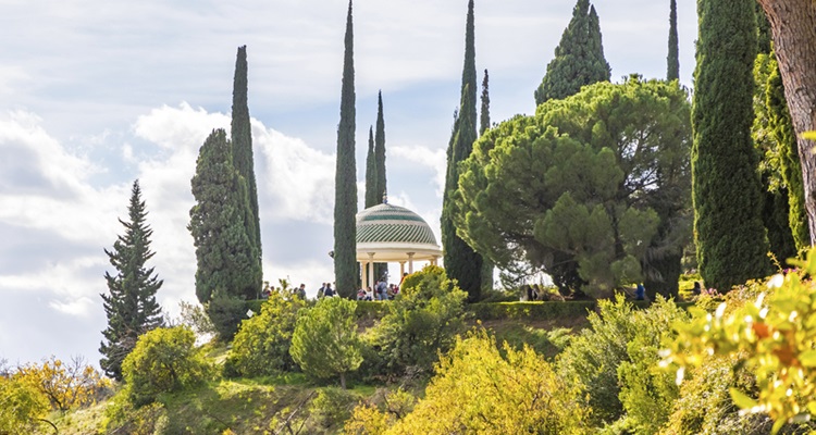 The Jardin Botanico Historico La Concepcion Botanical Gardens in Malaga, Spain