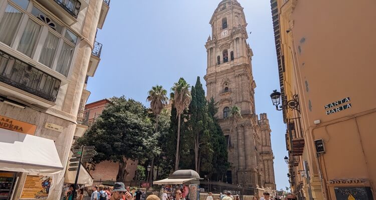 The Santa Iglesia Catedral Basilica de la Encarnacion cathedral in Malaga on the Costa Del Sol, Spain