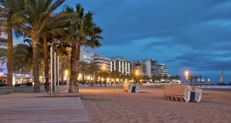 Llevant Beach in Salou on the Spanish Costa Dorada